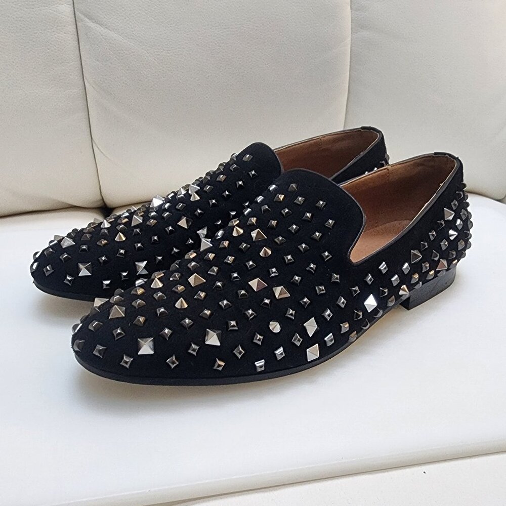 SAKS FIFTH AVENUE Men's Studded Dress Shoes - Size 9.5 - Picture 2 of 8